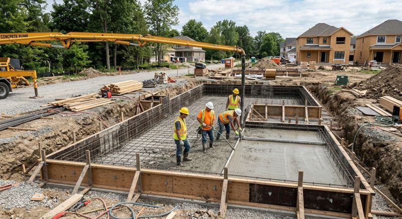 Concrete Foundation Installation in Monroe Township, NJ