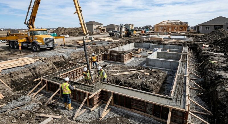 Concrete Foundation Installation in North Brunswick, NJ