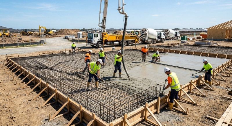 Foundation Slab Construction in Middletown, NJ